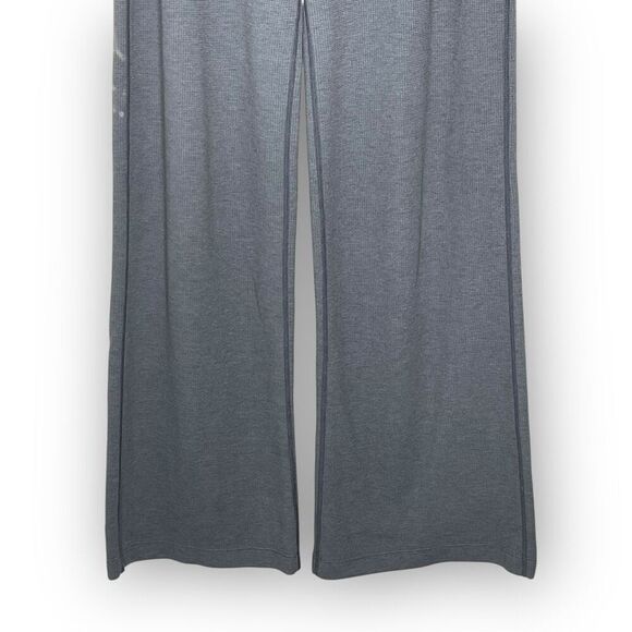 Vuori Bayview Thermal Wide Leg Pants Waffle Knit Gray Women’s Size XL - Picture 4 of 9